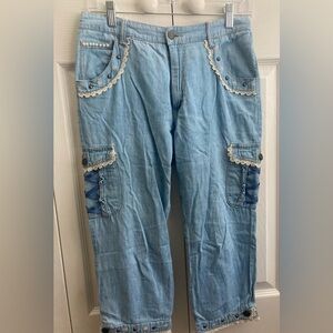 Axes Femme, Jfashion, Lolita blue capris